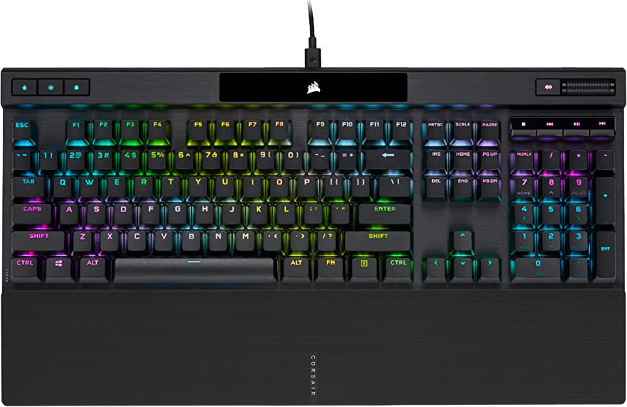 K70 RGB PRO Mechanical Gaming Keyboard with PBT DOUBLE SHOT PRO Keycaps — CHERRY® MX Red