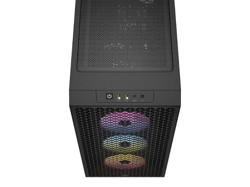 Corsair Mid Tower ATX Case 3000D RGB Airflow Windowed Tempered Glass - Black - CC-9011255-WW