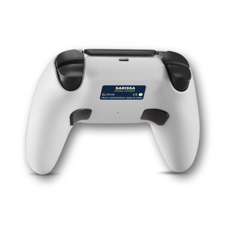 Spartan Gear - Sarissa Wireless Controller - compatible with PS5, PS4 PC, Switch - ( White  + one extra faceplate)   SGCPCPS501W