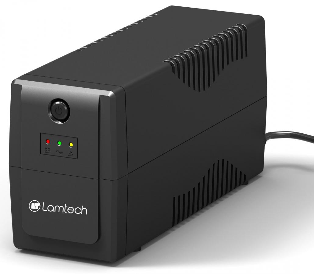 LAMTECH UPS WITH AVR 800V,CPU 12V9AH 2 SCHUKO SOCKET