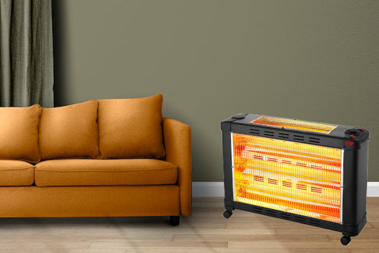 LGP MAXI ELECTRICAL QUARTZ HEATER 5-BARRED 2900W BLACK