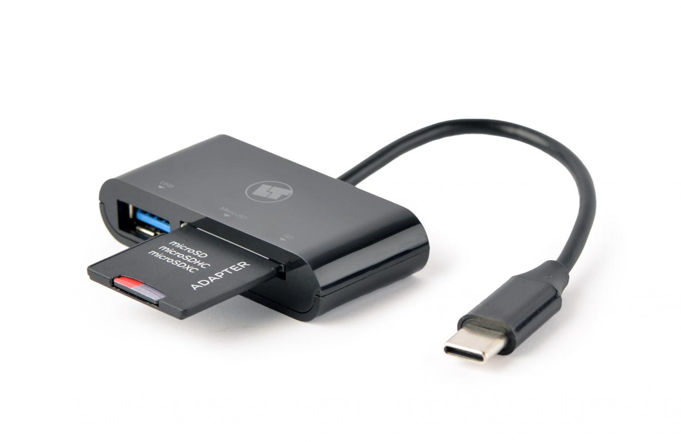 LAMTECH TYPE-C CARD READER BLACK