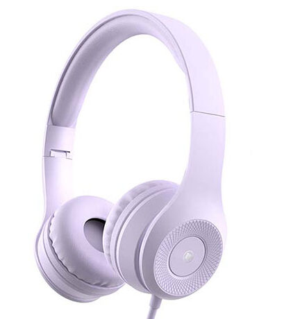 LAMTECH EXTRA BASS STEREO HEADPHONES WITH MIC PURPLE