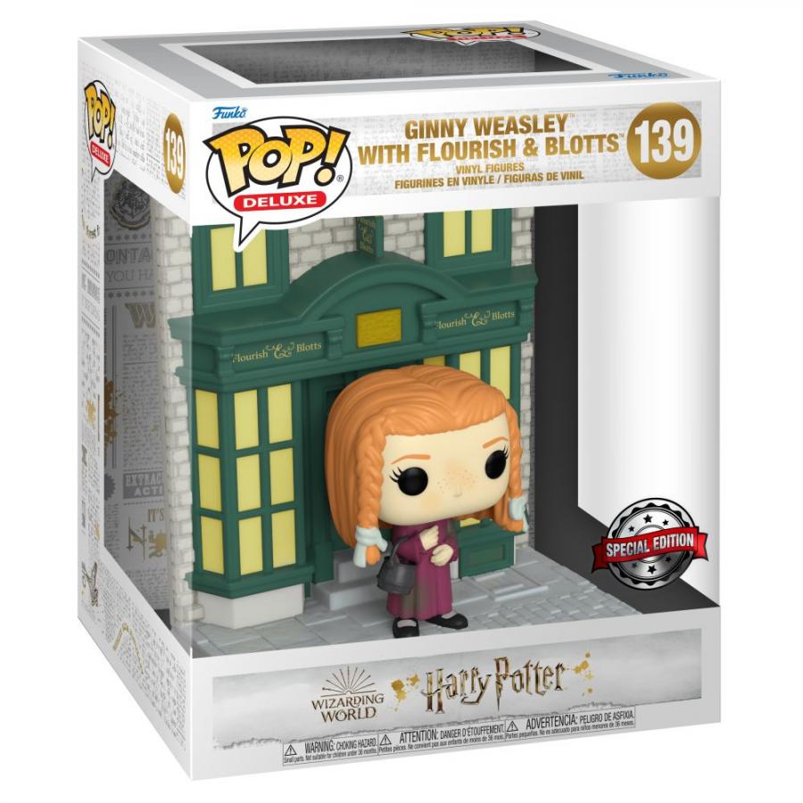 Funko Pop! Deluxe: Harry Potter - Ginny Weasley with Flourish  Blotts (Special Edition) #139 Vinyl Figure