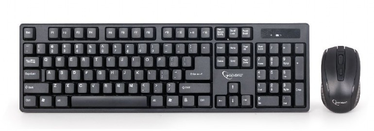 GEMBIRD WIRELESS DESKTOP SET US LAYOUT BLACK