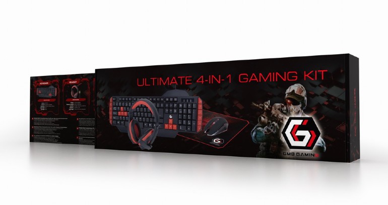 GEMBIRD ULTIMATE 4-IN-1 GAMING KIT US LAYOUT