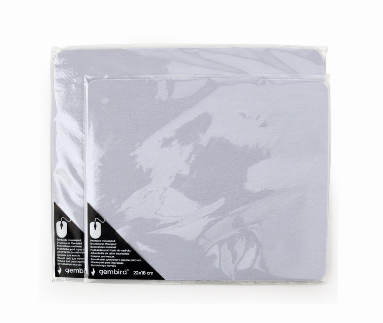 GEMBIRD PRINTABLE MOUSEPAD WHITE SIZE MEDIUM