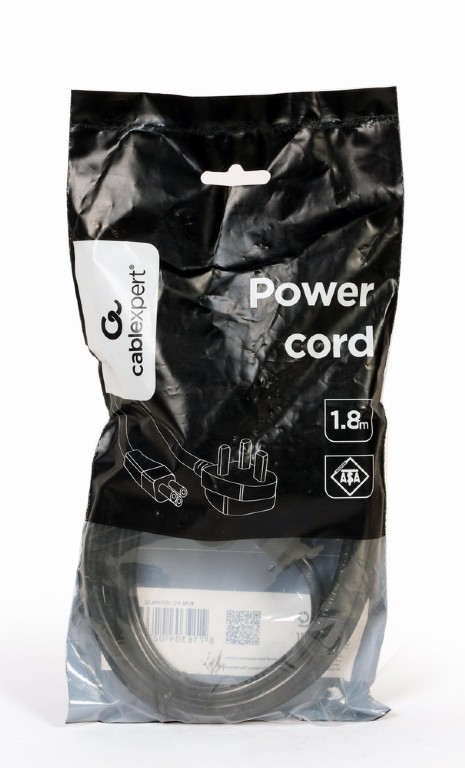 CABLEXPERT UK POWER CORD (C5) 13A, 6ft (1,8m)