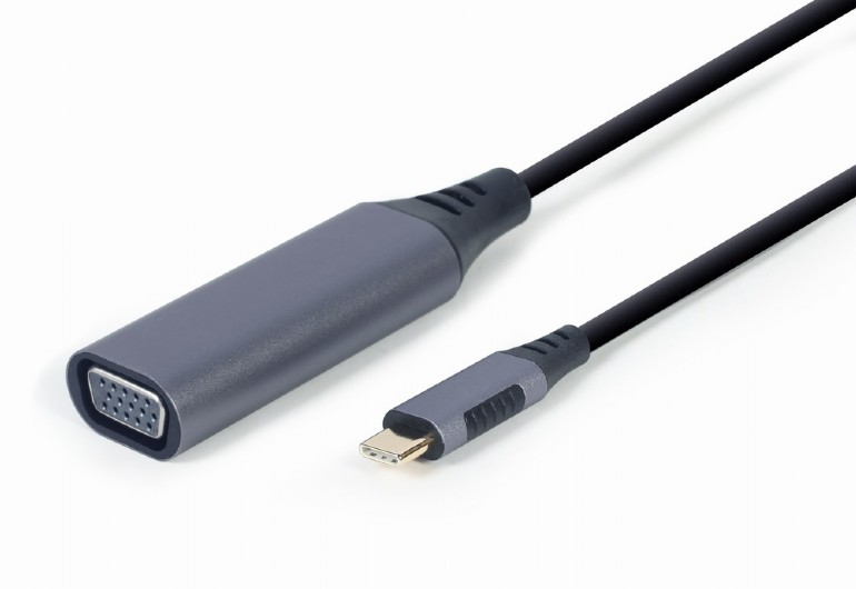 CABLEXPERT USB TYPE-C TO VGA DISPLAY ADAPTER SPACE GREY RETAIL PACK