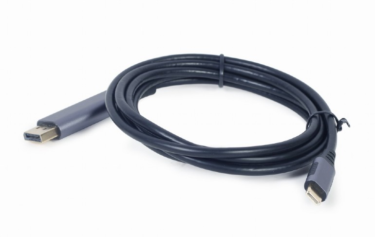 CABLEXPERT USB TYPE-C TO DISPLAYPORT MALE ADAPTER CABLE SPACE GREY RETAIL PACK 1,8M