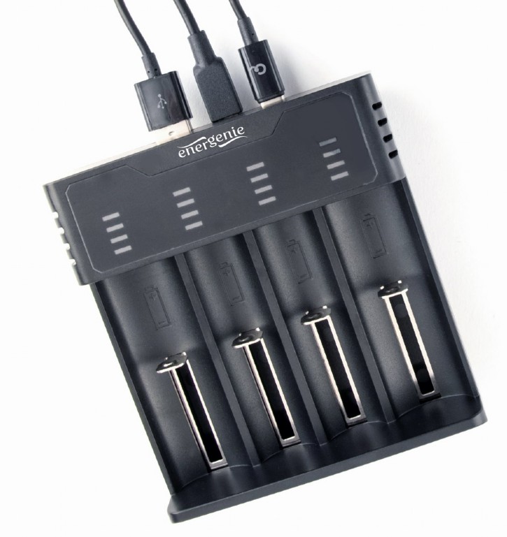 ENERGENIE NI-MH + LI-ION FAST BATTERY CHARGER BLACK