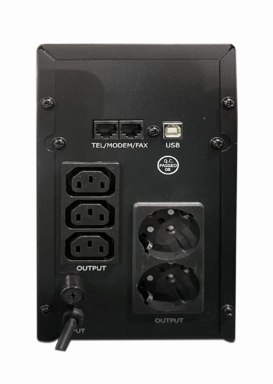 ENERGENIE UPS WITH USB AND LCD DISPLAY 2000 VA BLACK