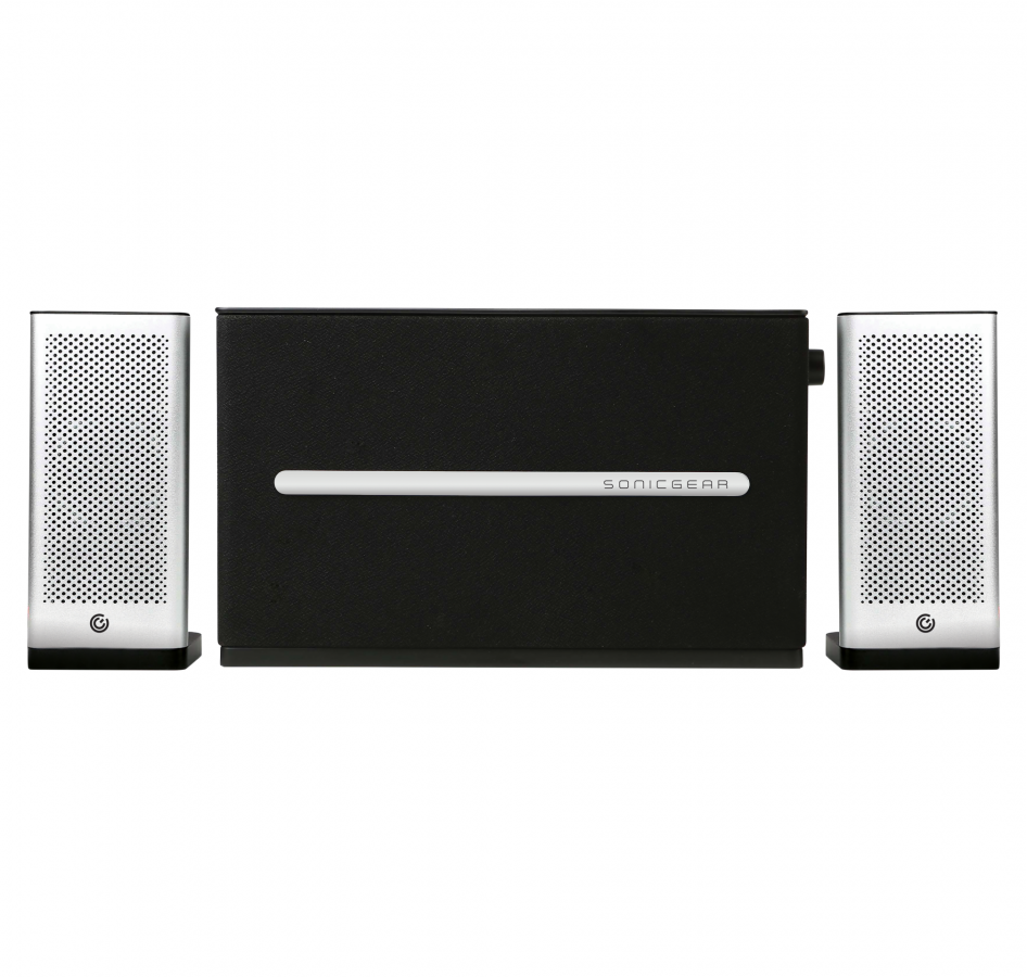SONIC GEARS 2,1 HI-FI BLUETOOTH SPEAKERS SPACE 7 SILVER
