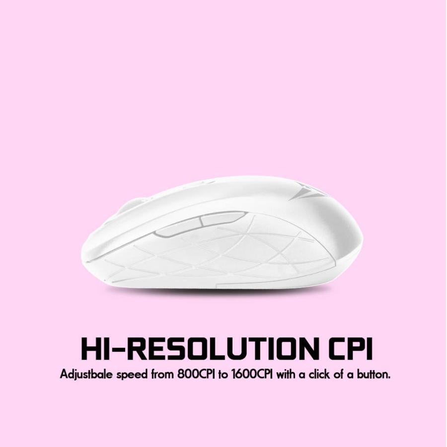 ALCATROZ SILENT AIRMOUSE DUO 7X WIRELESS/BT MOUSE WHITE