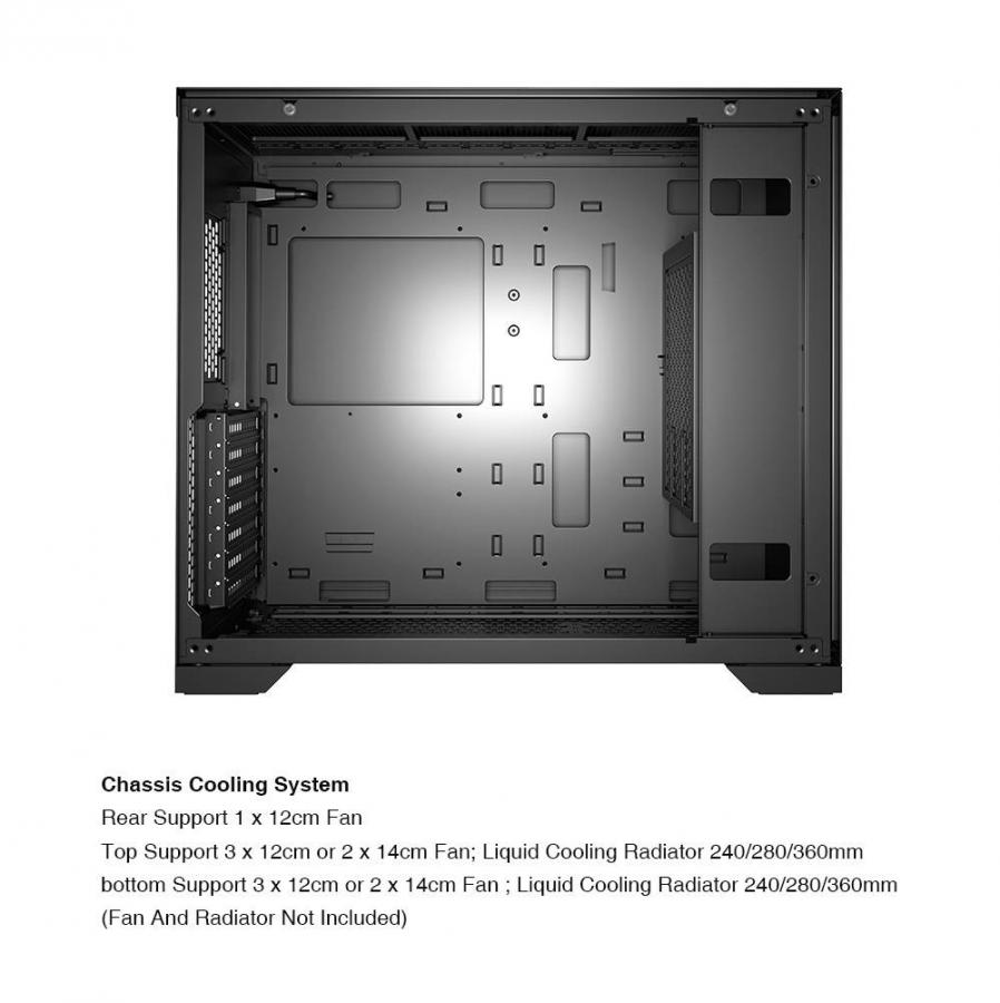 ARMAGGEDDON GAMING PC CASE FULL ATX TESSARAXX CORE 13 AIR BLACK