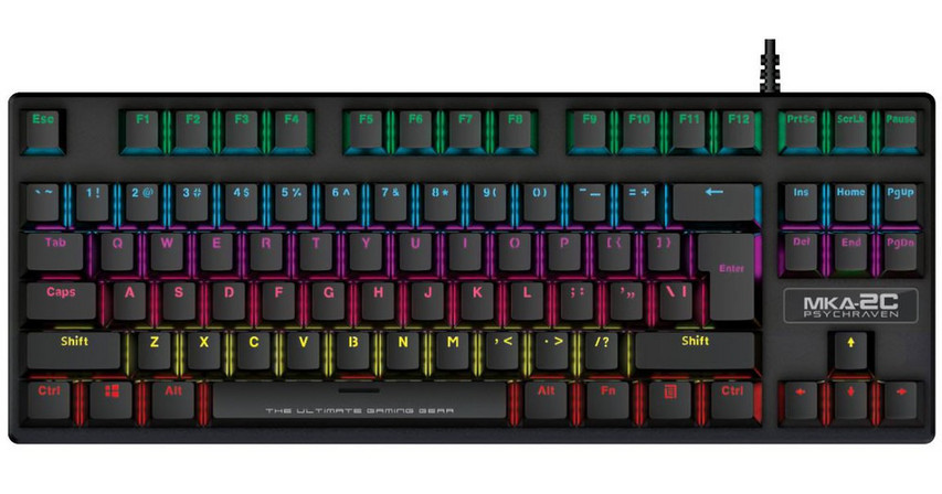 ARMAGGEDDON MECHANICAL KEYBOARD MKA-2C NEO BLACK CLICKY BLUE SWITCH