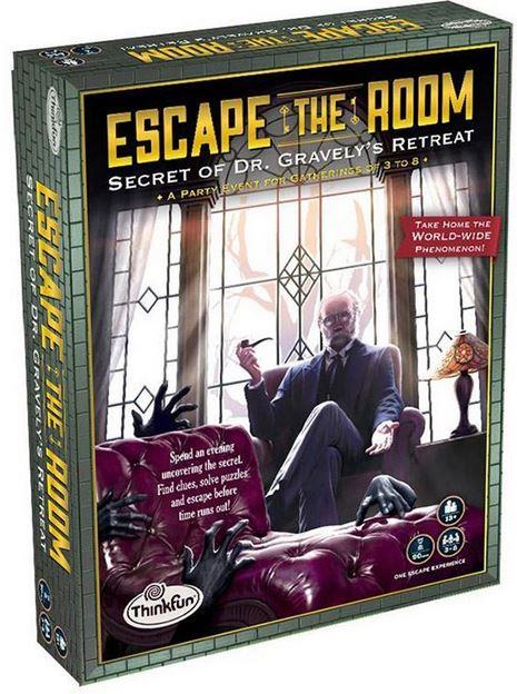 ThinkFun Logic Game: Escape The Room - Secret of Dr. Gravelys Retreat (007352)