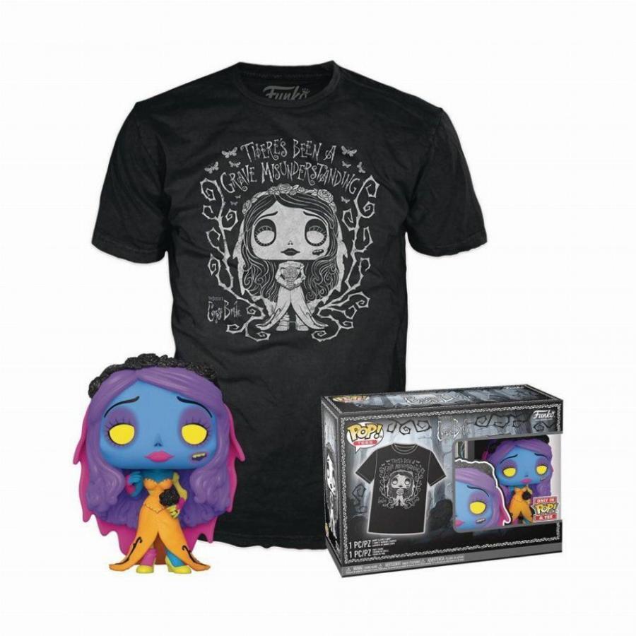 Funko Pop!  Tee (Adult): Tim Burtons Corpse Bride - Emily (Blacklight) Vinyl Figure and T-Shirt (M)