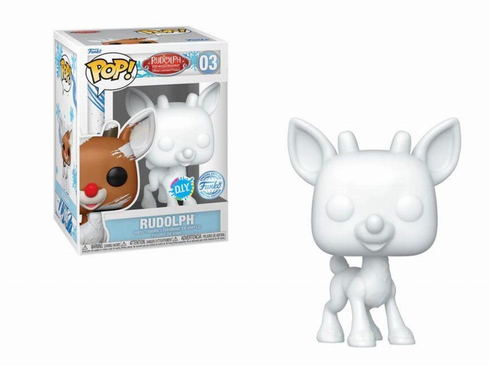 Funko Pop! Rudolph The Red-Nosed Reindeer - Rudolph (DIY) (White) (Special Edition) #03 Vinyl Figure