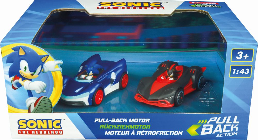 Carrera Pull Speed: Team Sonic Racing - Sonic vs. Shadow Twinpack - 1:43 (15813023)