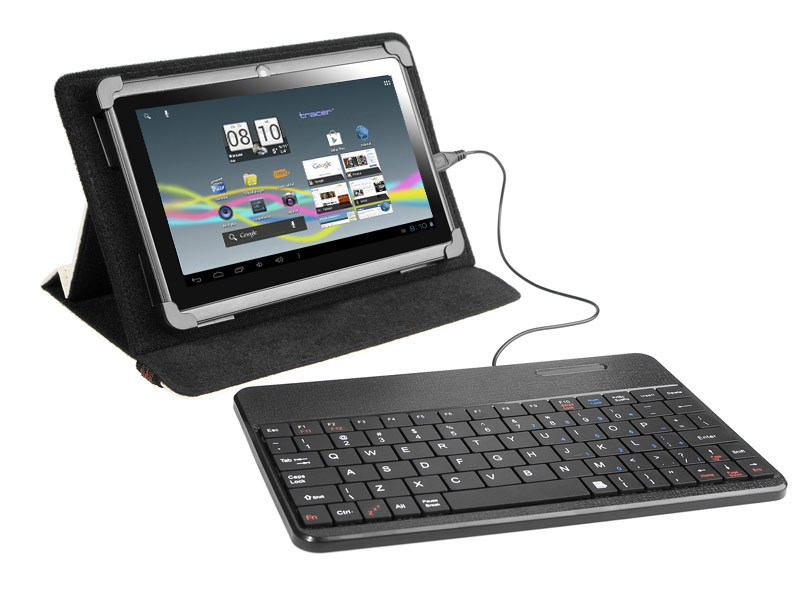 TRACER TABLET CASE WITH KBRD 7'-8' SMART FIT WHITE