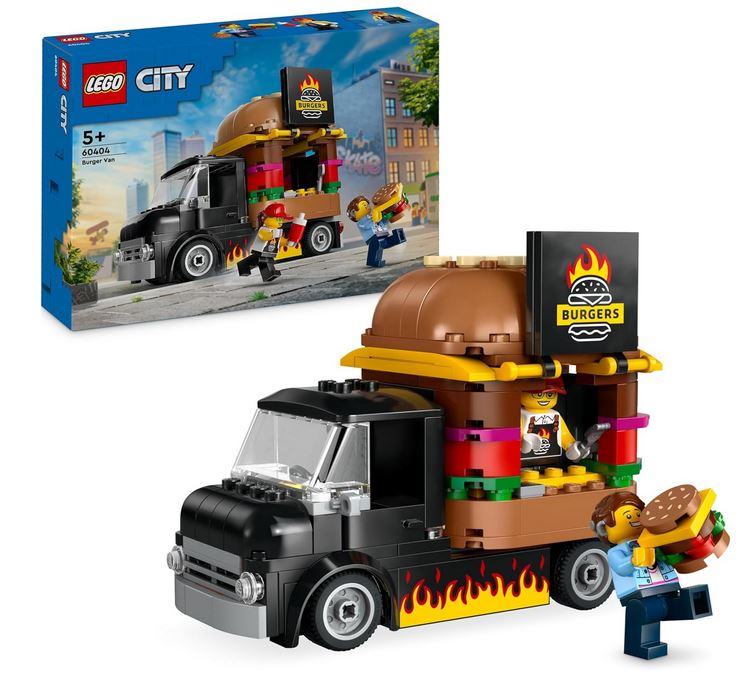 LEGO® City: Burger Truck Toy Building Set (60404)