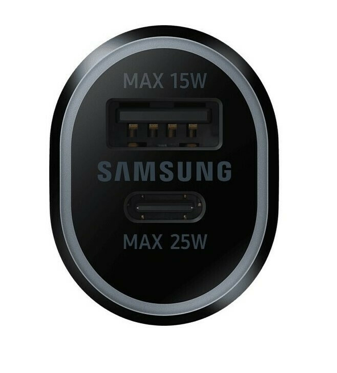 SAMSUNG USB AND TYPE-C PD40W CAR CHARGER BLACK