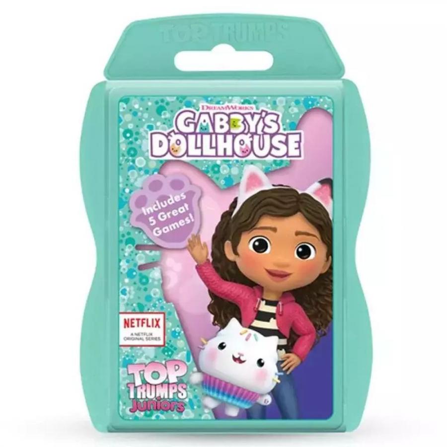 Winning Moves: Top Trumps - Juniors Gabbys Dollhouse (Standard Plastic Case) Playing Cards (WM04165-EN1-6)