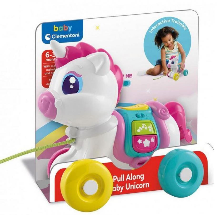 AS Baby Clementoni: Pull Along Baby Unicorn (1000-17813)