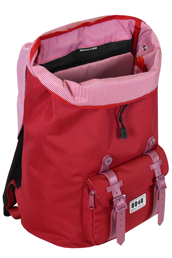 8848 TRAVEL BACKPACK 15,6' UNISEX WATERPROOF BURGUNDY BLUE