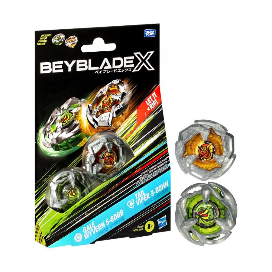 Hasbro Bey Blade X:  Dual Pack -  Gale Wyvern Tail Viper (G0282)