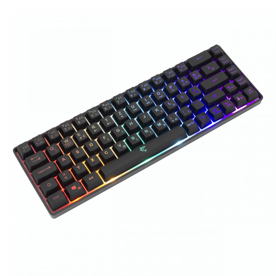 WHITE SHARK RGB GAMING MEMBRANE KEYBOARD RONIN BLACK