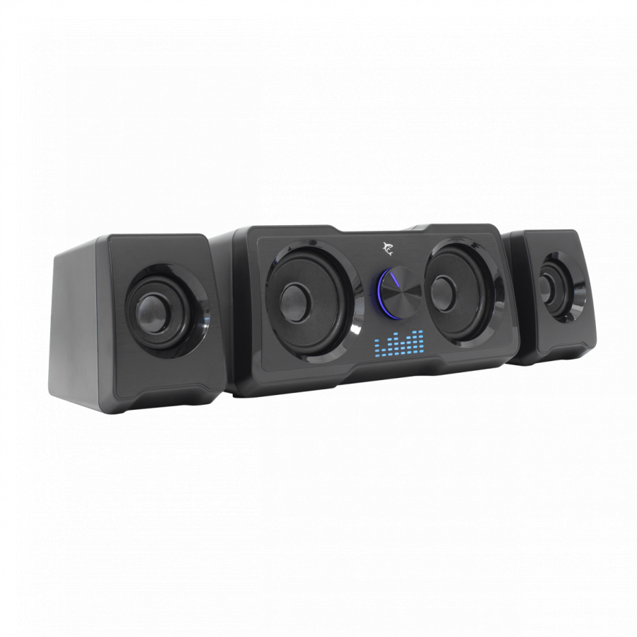 WHITE SHARK RGB GAMING 2.2 SPEAKERS MOOD BLACK