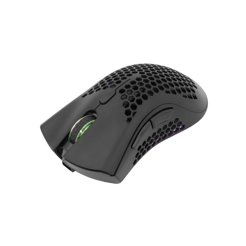 WHITE SHARK WIRELESS 500mAh Li-BAT GAMING MOUSE 10K  LIONEL BLACK
