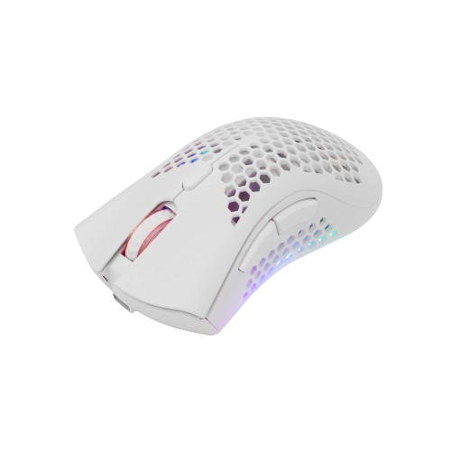 WHITE SHARK WIRELESS 500mAh Li-BAT GAMING MOUSE 10K  LIONEL WHITE