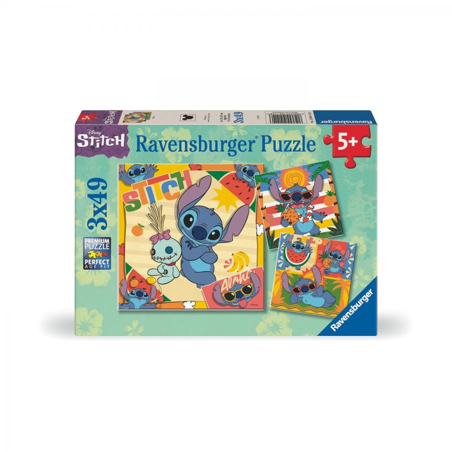 Ravensburger Puzzle: Stitch (3x49 pcs) (12004114)