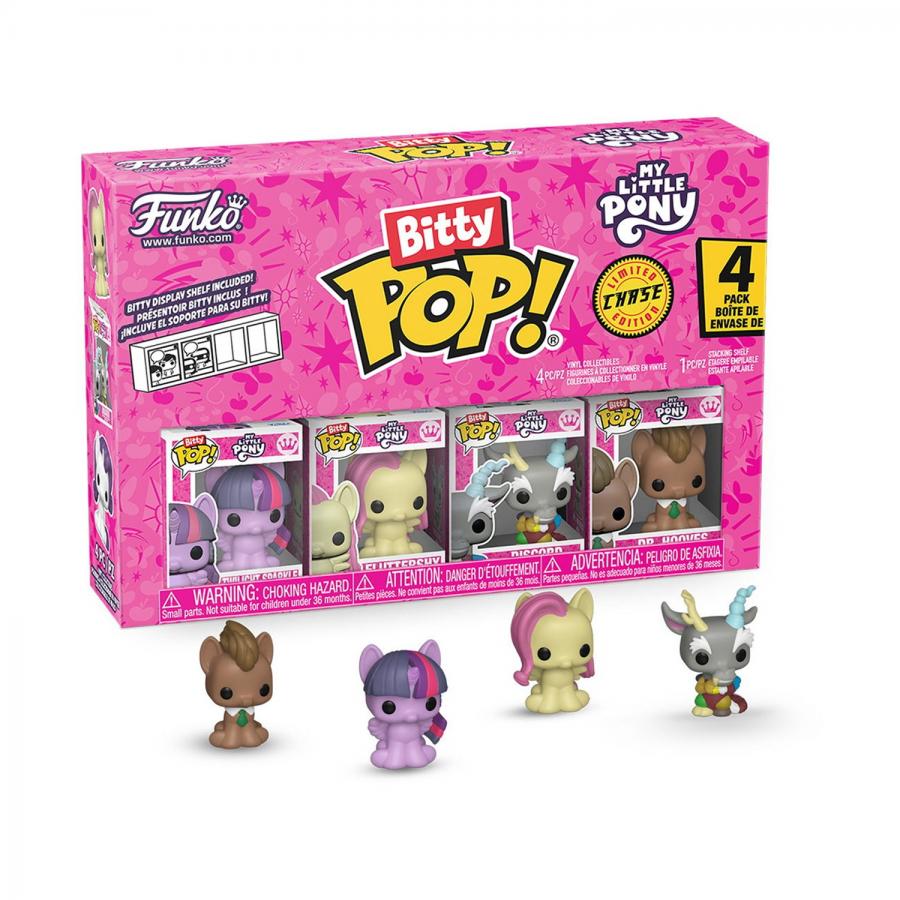 Funko Bitty Pop! 4-Pack: My Little Pony - Twilight Sparkle, Fluttershy, Discord, Dr. Hooves Vinyl Figures