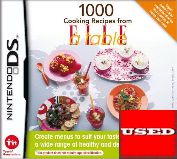 1000 Cooking Recipes From Elle ά Table DS USED