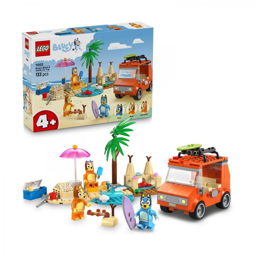 Lego® Bluey: Bluey's Beach & Family Car Trip (11202)