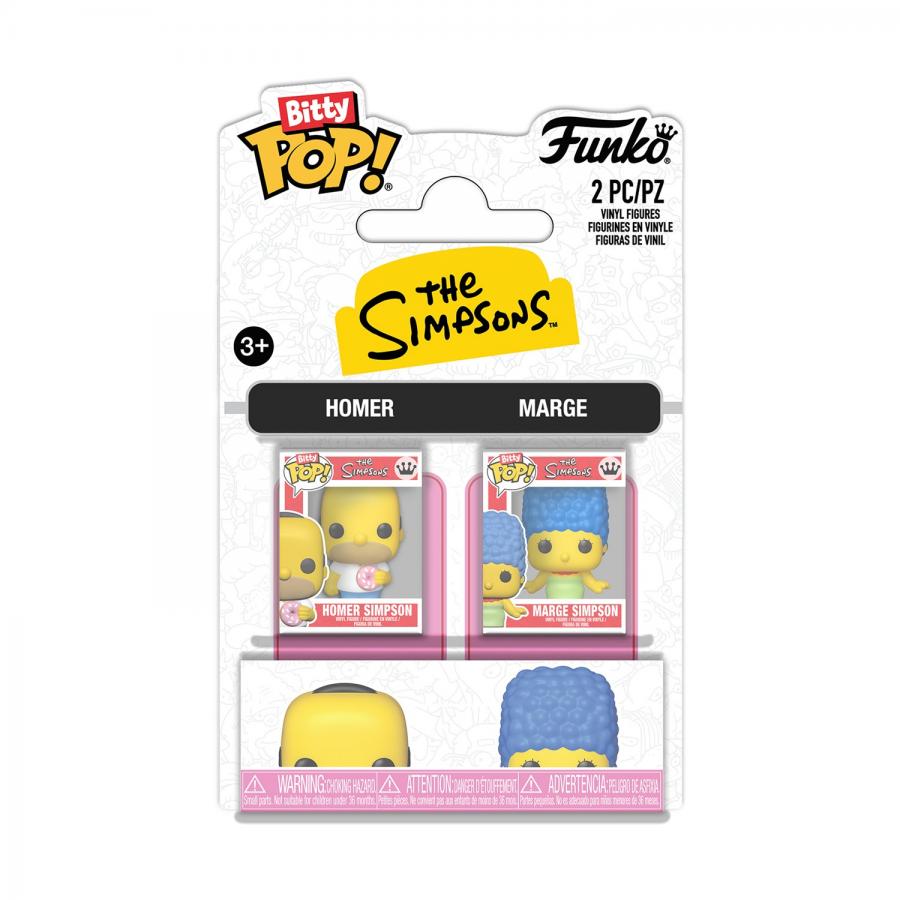 Funko Bitty Pop! 2-Pack: Simpsons - Homer & Marge Vinyl Figures