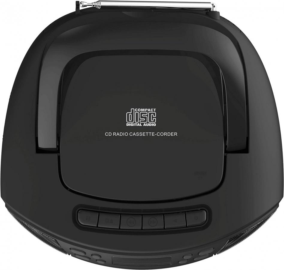 LAMTECH BLUETOOTH RADIO/CD/CASSETTE BOOMBOX BLACK
