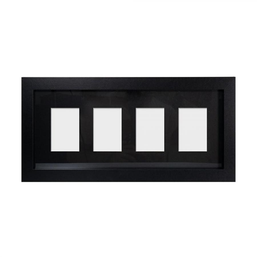 Abysse: Gbeye - Trading Card Collector (4 Position/Black) Frame (40cmX17cm) (FMM1T1FBTCL)