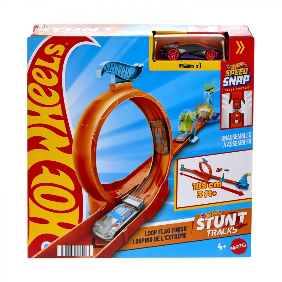 Mattel Hot Wheels: Hot Wheels Stunt - Hot Wheels Stunt Track Loop Flag F (JHK77)
