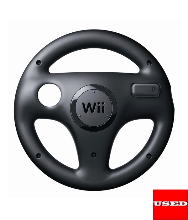 Nintendo Wii Wheel Black USED (UNBOXED)