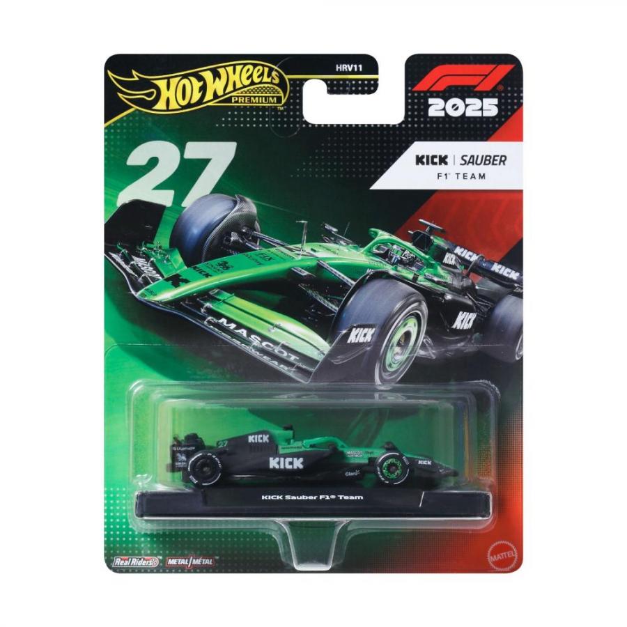 Mattel Hot Wheels Premium: F1 – Kick Sauber F1 Team Vehicle (JKD84)