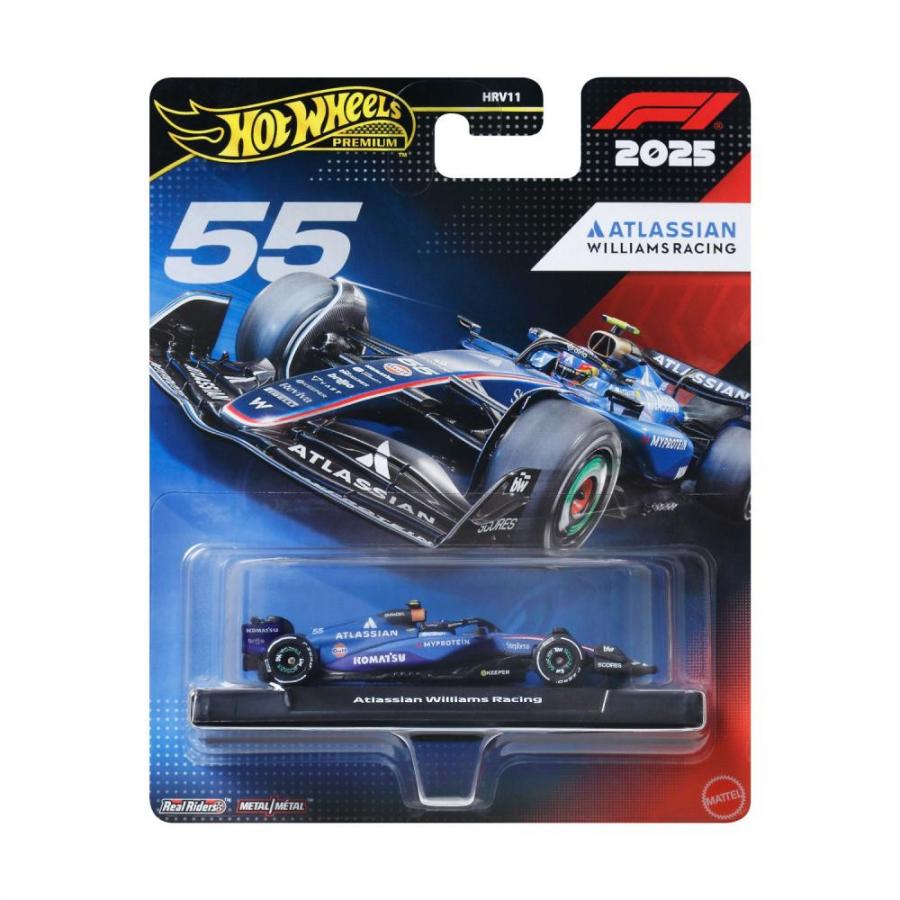 Mattel Hot Wheels Premium: F1 –  Atlassian Williams Racing Vehicle (JKD85)