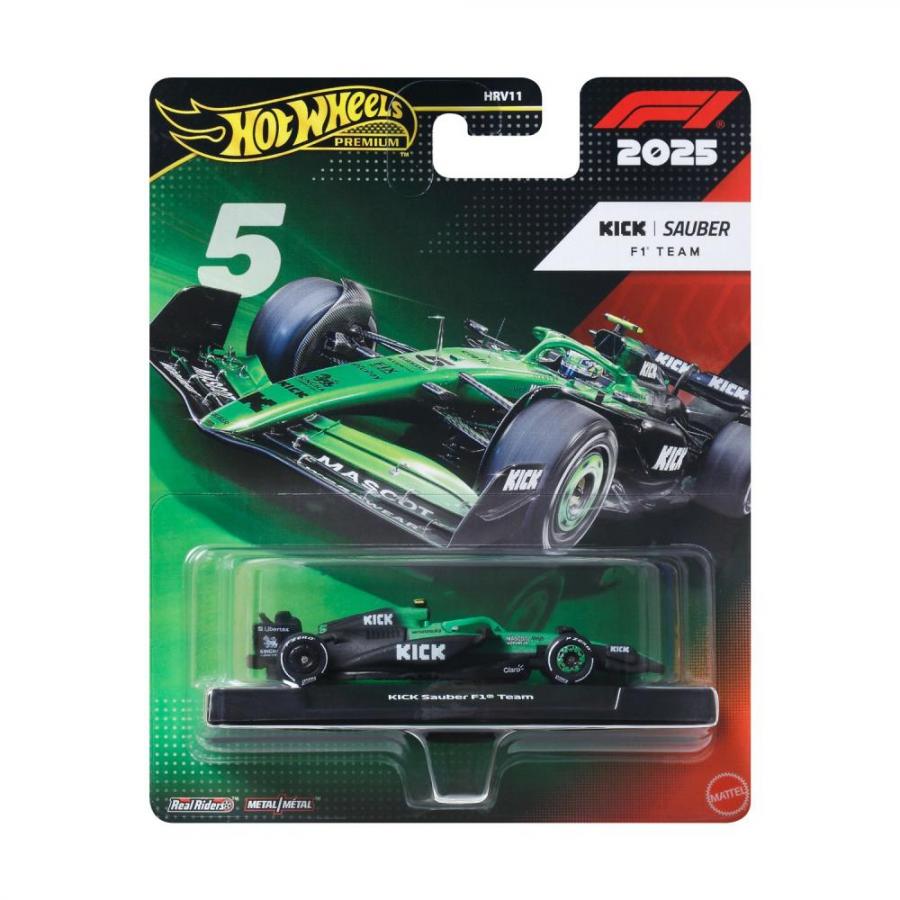 Mattel Hot Wheels Premium: F1 – Kick Sauber Team Vehicle (JKD89)