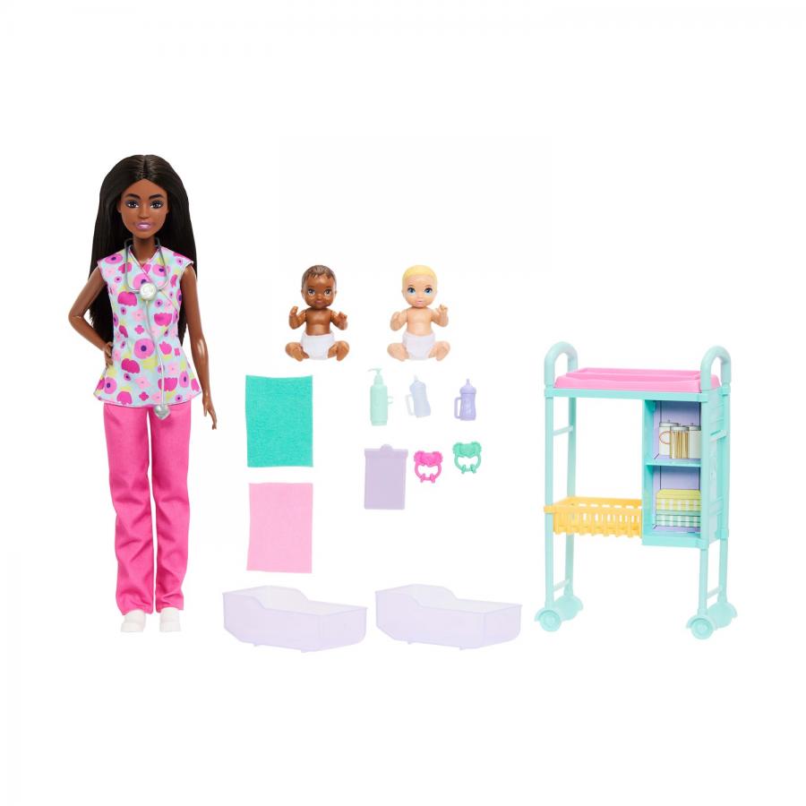 Mattel Barbie: Pack Careers With Kids (6 Designs) – Barbie® Careers Baby Doctor Doll (JMK13)