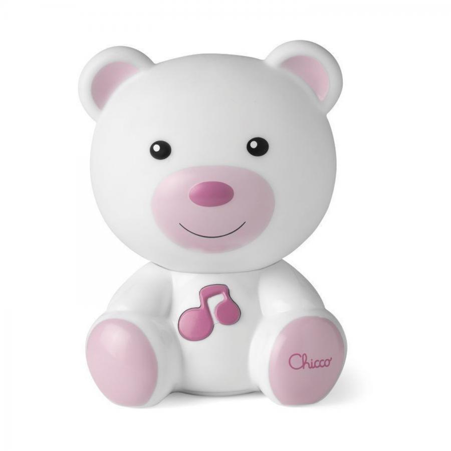 Chicco First Dreams: Βρεφικό Φωτάκι Νυκτός Αρκουδάκι με Μελωδίες, Ροζ (Y01-09830-10)
