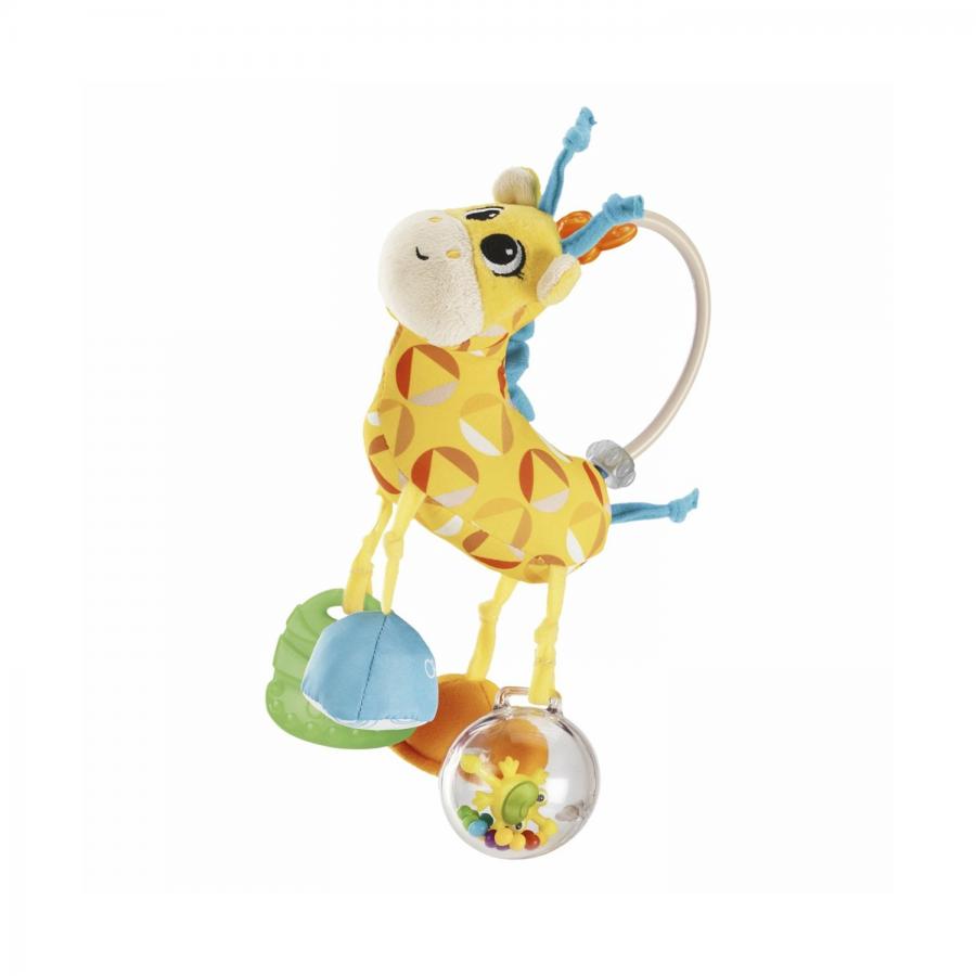 Chicco Baby Sense & Focus: Βρεφική Μαλακή Κουδουνίστρα Με Δραστηριότητες Καμηλοπάρδαλη (Y02-11569-00)